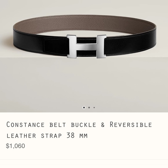 Hermes Men Constance Belt Buckle and Reversible Leather Strap 38mm - Picture 1 of 4